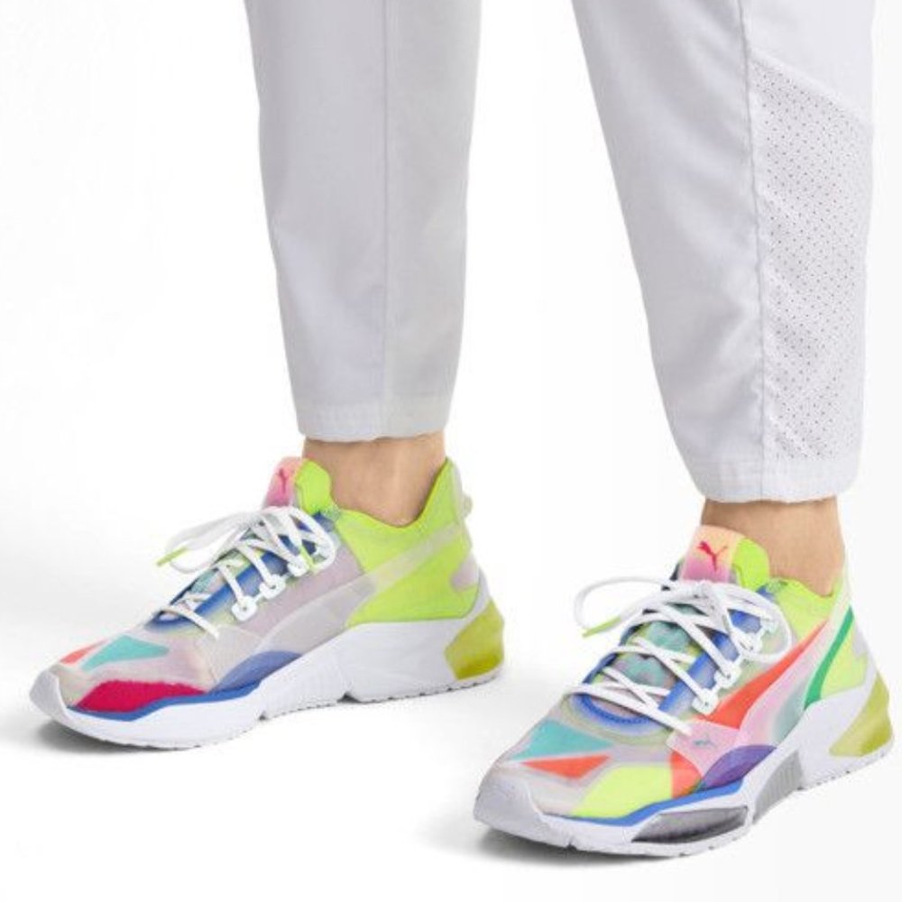 Puma Men's LQDCELL Optic Sheer Neon Multicolor Size 9